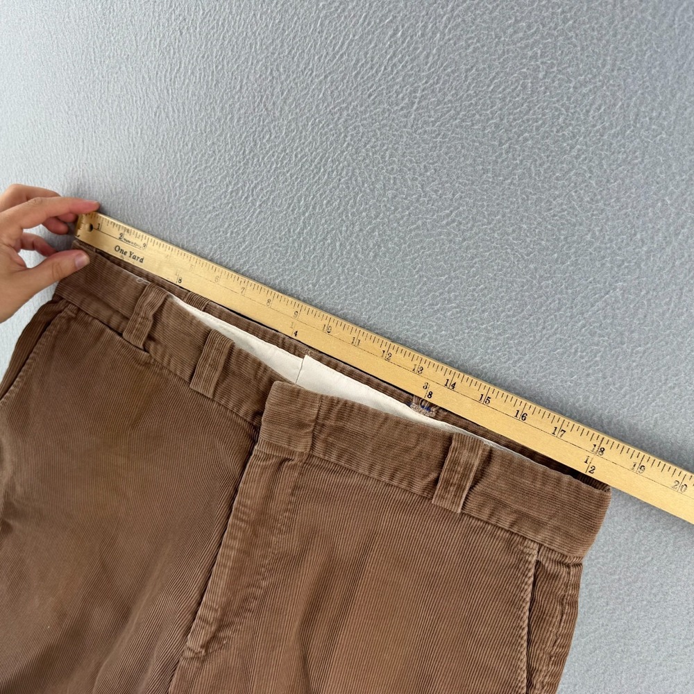 Vintage Big Mac Work Pants Mens 38 (Fits 37x29) Brown Corduroy 80s Made in USA - Picture 13 of 16